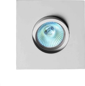 Plafon Embutir Aluminio 50W 10,5Cm - BRANCO