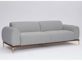 Sofá 3 Lugares Tóquio D07 230cm Linho Cinza Granizo - D'Rossi
