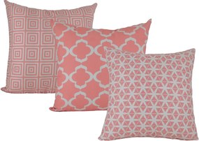 3 Capas Almofadas CONFORT Rosa 50x50cm