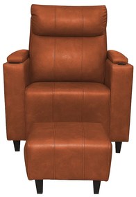 Poltrona do Papai com Puff USB e Porta Copos Ravella PU R04 - D'Rossi
 - Whisky