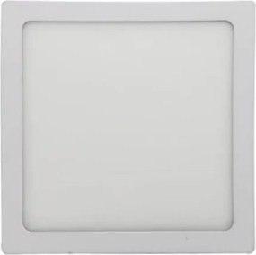Plafon Led De Sobrepor Branco 18W 22X22cm Panel - LED BRANCO FRIO (6000K)