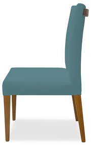 Kit 2 Cadeiras de Jantar Milan Linho Azul