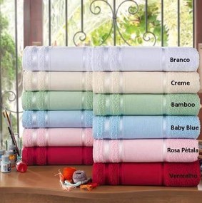 Toalha de Lavabo para Bordar Ponto Cruz Louise - 30x50cm - Lufamar