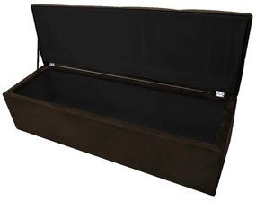 Calçadeira Munique 195 cm King Size Corano Marrom - ADJ Decor