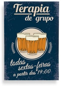 Quadro Terapia de Grupo Chopp e Cerveja