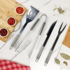 Jogo para Churrasco - Inox (4 peças)