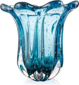 Vaso Murano Everest P - Azul Aquamarine  Azul Aquamarine