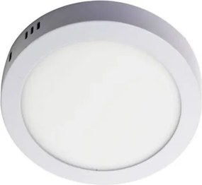 Plafon Led De Sobrepor Redondo Branco 18W 3000K Panel