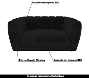 Poltrona Caminha para PET Scooby Veludo Preto G45 - Gran Belo