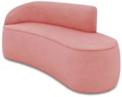 Sofá 3 Lugares Para Sala 180cm Orgânico Wendi Suede Rosê I01  - Mpozen