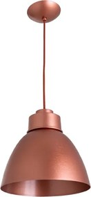 Pendente Aluminio 25Cm New Industrial - COBRE