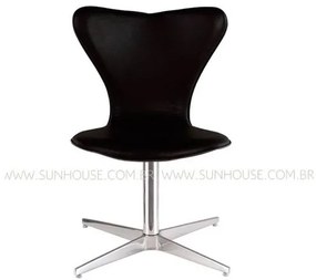 Cadeira Jacobsen Pes Giratorio Corino Preto - 12387 Sun house