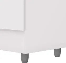 Guarda Roupa Solteiro 103cm Com Espelho Mayra Flex Branco V02 - Mpozen