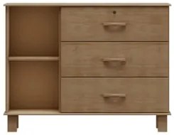 Cômoda Para Quarto 118cm 1 Porta 3 Gavetas Renzo Freijó F07 - Mpozenat