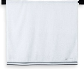 Toalha Banhão Trussardi Montello Branco Barra Cinza