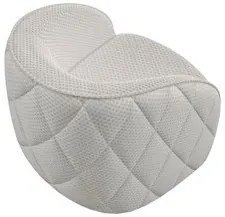 Poltrona Decorativa para Sala 90cm Tressê Zion M22 Linho Cru - Mpozena