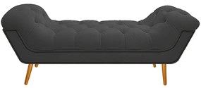 Calçadeira Estofada Veneza 140 cm Casal Corano Cinza - ADJ Decor
