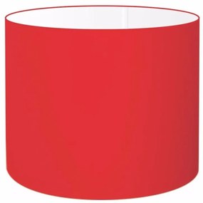 Cúpula abajur cilíndrica cp-8022 Ø45x30cm vermelho