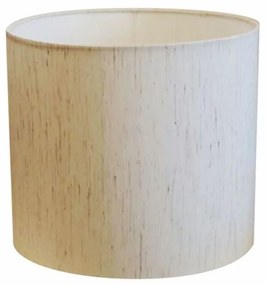Cúpula em tecido cilíndrica abajur luminária cp-4113 30x25cm linho bege