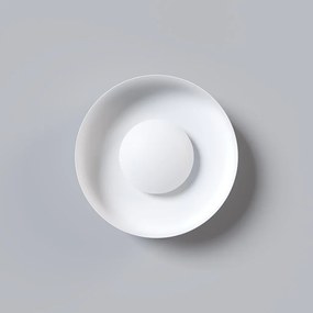 Arandela Rebatedor Eclipse Ø33Cm 02Xg9 - Qimporta Ar2367 (PRETO / CHAMPANHE)