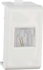 Modulo Tomada Para Telefone Rj11 2 Fios Branco Decor