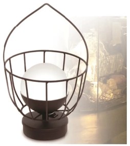 Abajur Freedon Esfera Cesto Ø16,5X28Cm Globo Ø10Cm 1Xled 0,5W 3000K -... (ROSE FOSCO, FOSCO (Branco), 110V)