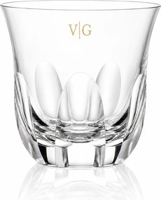 Copo de Cristal Lapidado Artesanal p/ Whisky - Incolor - 55 Incolor - 65