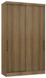Guarda Roupa Solteiro 135cm 2 Portas 3 Gavetas Delphi Avelã L01 - Mpoz