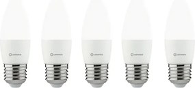 Kit 5 Lâmpadas Led Vela Fosca 3W 6500K
