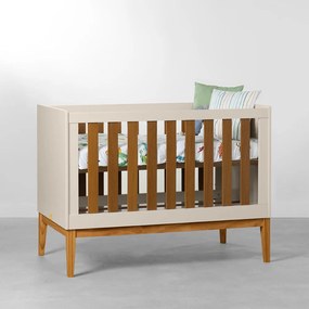 Berço Mini Cama Noah com Pés Square Mel -  Areia e Savana
