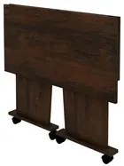 Mesa para Notebook com rodízios ME4117 Rústico - Tecno Mobili