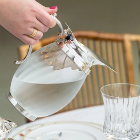 Jarra em Cristal e Prata Shefield Plate - 1,25 L  1,25 L
