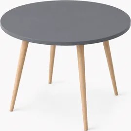 Mesa Jantar Sofia Redonda 80cm Versato 18mm Pés de Madeira Natural Marin