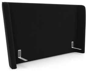 Cabeceira Design para Cama de Casal Torres Pés em Madeira Veludo Preto G91 - Gran Belo