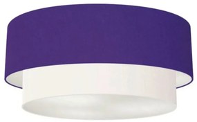Plafon Para Banheiro Cilíndrico SB-3024 Cúpula Cor Roxo Branco