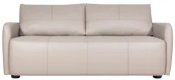 Sofá Living 3 Lugares Sala de Estar 220cm Virtus L07 Couro Bege - Mpoz