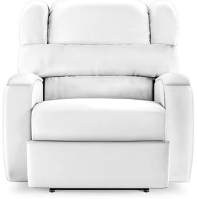 Poltrona do Papai Sala de Cinema Reclinável Kylie Power Elétrica USB PU Branco G23