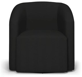 Poltrona Decorativa Base Giratória Stella Max Linho D03 - D'Rossi - A79 Preto