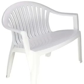 Banco Tramontina Leme 114 cm em Polipropileno Branco