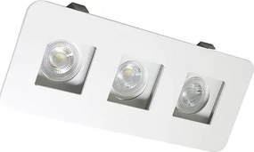 Plafon Embutir Aluminio Branco 19,5Cm