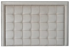 Cabeceira Botonê King com Tachas - Tecido Veludo Nude Kleiner
