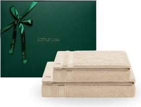 Jogo de Banho 2 pçs Trussardi 100% Algodão Marini c/ Caixa de Presente Natal - Soft Rose  Soft Rose