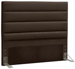 Cabeceira Casal Queen 160cm Greta Sintético Marrom Z51 - Mpozenato