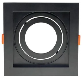 Spot De Embutir Conecta Quadrado Recuado 1Xe27 Par20 13X13X4,3Cm Abs P...