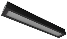 Plafon Led Sobrepor Retangular Preto 18W 6500K Londres