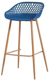 Banqueta Monaco Azul Marinho Polipropileno Base Aço 96cm - 62636 Sun House