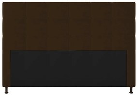 Cabeceira Stambul Para Cama Box Queen 160 cm Corino - D'Rossi - Marrom