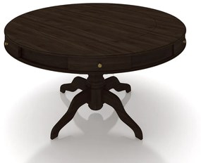 Mesa de Jogos Carteado 6 Lugares Bellagio com Gavetas e Tampo Reversível Base Estrela com Tecido Capuccino/Verde G42 - Gran Belo