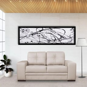 Sofá 2 Lugares Sala de Estar Milano 170cm Couro Off White G58 - Gran Belo