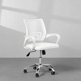 Cadeira de Escritório Itália Relax Giratória Branca - Cadeira de Escritório Itália Relax Giratória – Branca